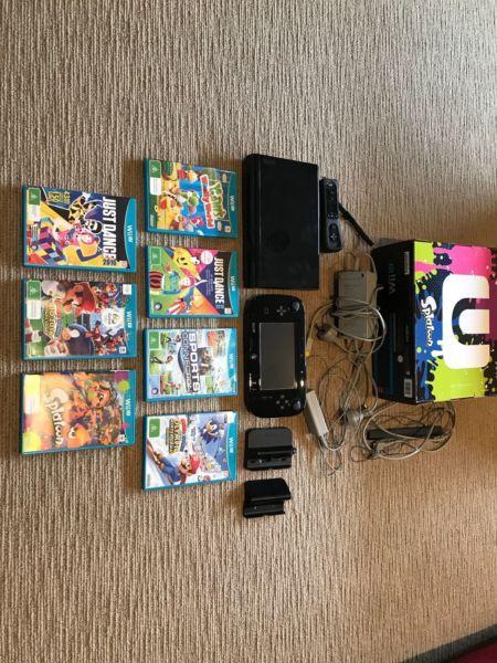 Wii U- 32GB- With 7 games
