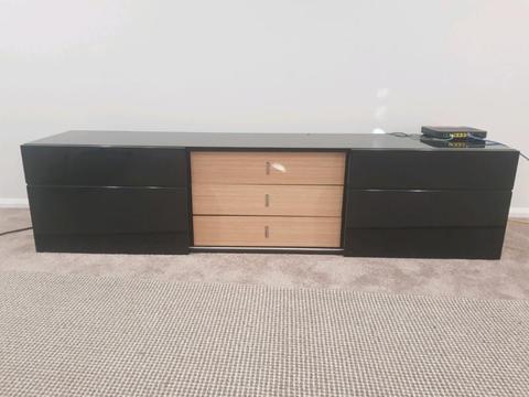 Black tv cabinet