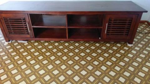 TV Entertainment Unit in Acacia Wood in great condition