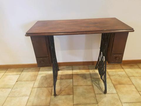 Antique sewing machine table $130