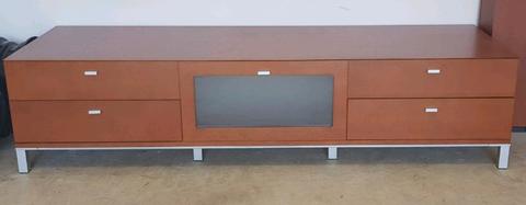 Tv unit timber as new 1800x430x500