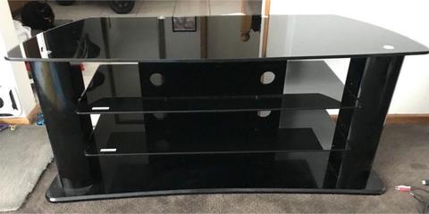 Black Glass TV Display Unit