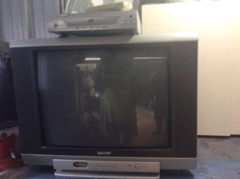 TV and DVD player