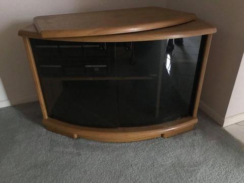 TV cabinet with swivel top - great used condition