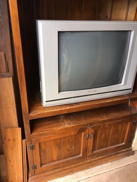 TV cabinet with tv