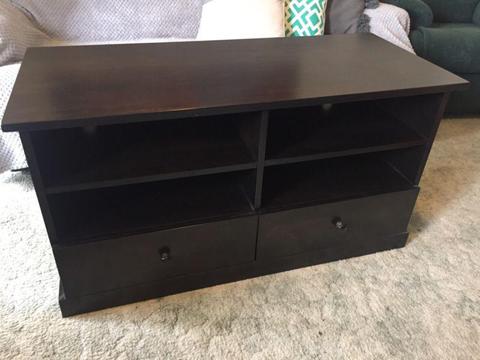 TV cabinet & 2 matching coffee tables