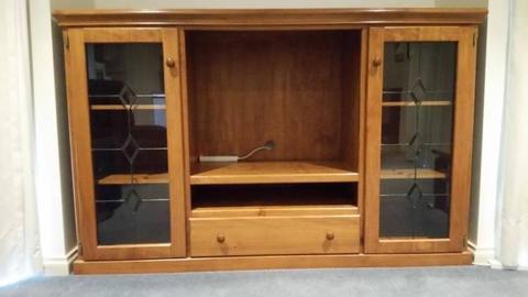 TV Unit, Solid Pine, Colonial Style, Excellent condition
