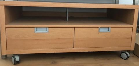 TV unit with wheels