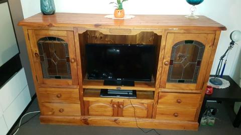 Solid Timber Tv Unit
