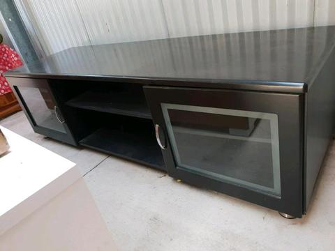 Stylish black Tv unit. Used