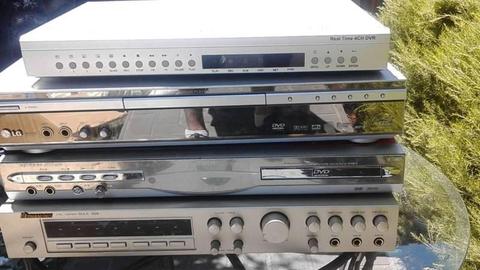 SET OF DVD PLAYERS, DVD RECORDERS AND AMPLIFIER