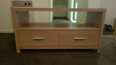 TV unit with 2 drawers