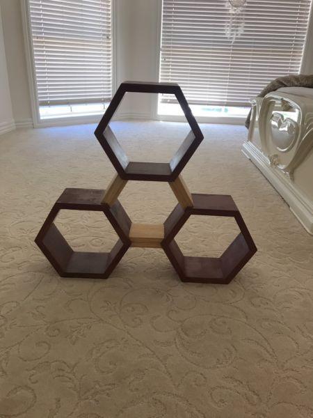 Hexagon wall shelf/unit