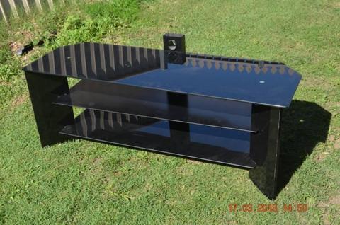 Black Glass TV Unit