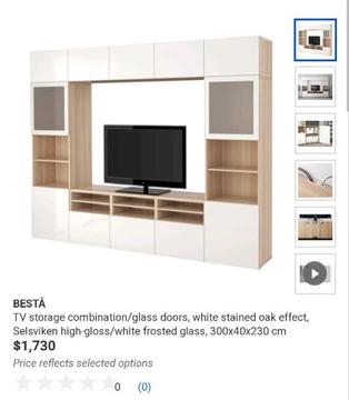 IKEA TV storage combination