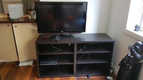 Tv and cabinet