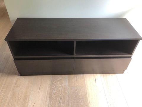 TV unit with 2 drawers
