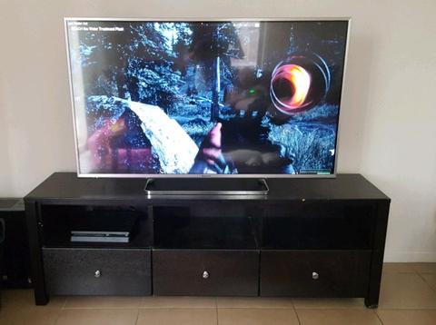 black tv unit