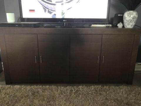 TV cabinet and matching buffet
