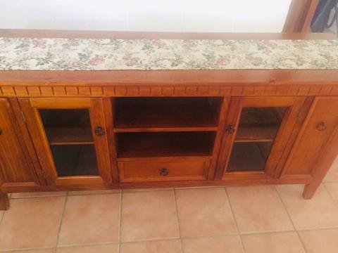Entertainment unit with great storage LIKE NEW