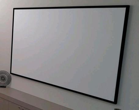 Unused projector screen