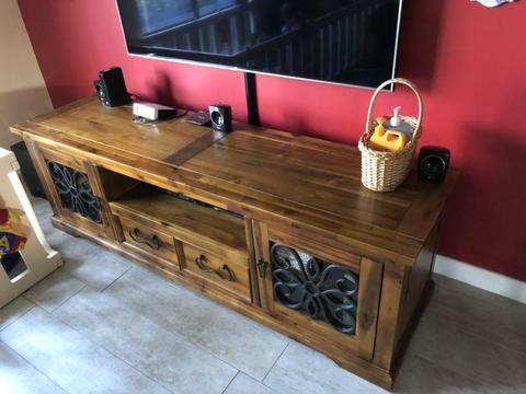 Tv unit and dining table