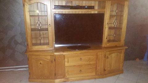 Baltic pine TV display cabinet