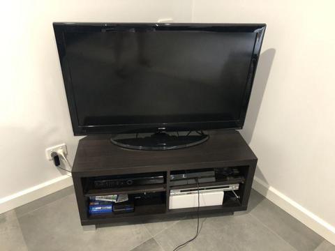Tv and cabinet