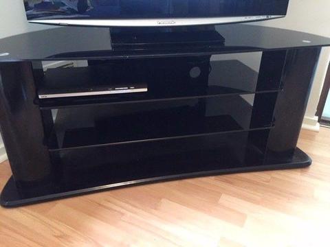 TV/entertainment unit - black gloss