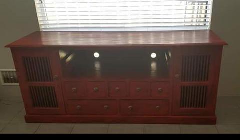 TV unit and matching hall table