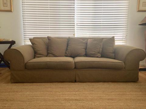 2 x Three seater couches