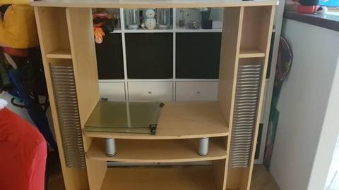 TV Cabinet with DVD/CD Storage