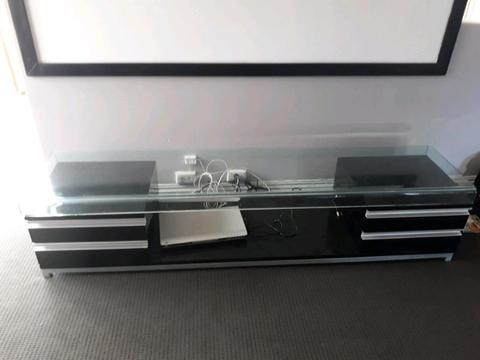 GLASS TOP TV CABINET