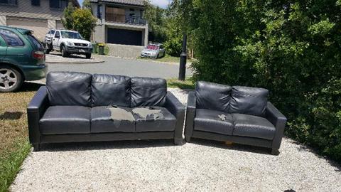 Pleather couches