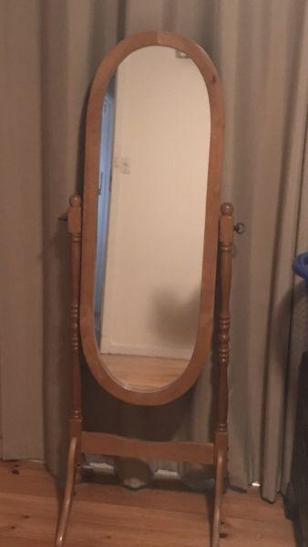Large swivel mirror