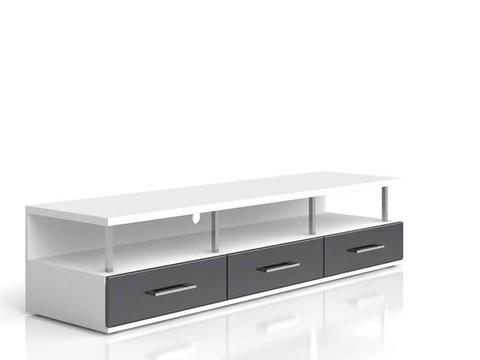 TV Unit 1.8 - 3 Drawers - Grey Drawers - Avila - NEW YEAR SPECIAL