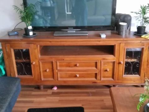 Entertainment unit sold timber