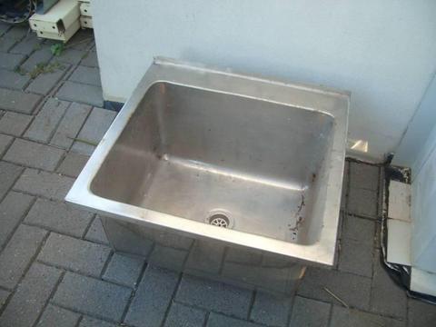 LARGE DEEP STAINLESS STEEL SINK SUIT OUTDOORS 615 X 585 X 300