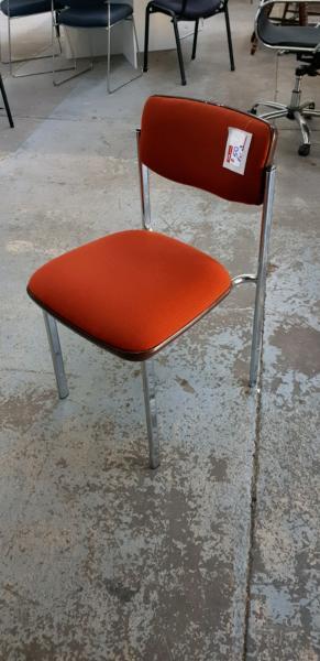 Retro Red Visitors Chairs x 3