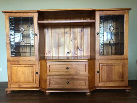 Pine Entertainment Cabinet in great condition