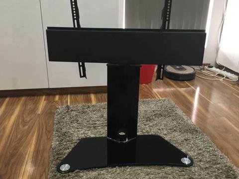 Smoked Glass and Metal TV Stand - fits up to 80