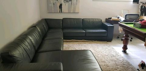 HUGE Leather Modular Couch