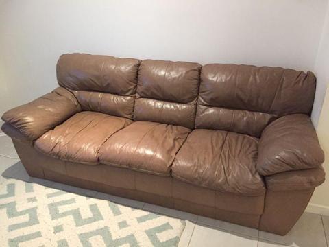 3 seater leather couch