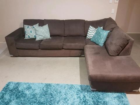 3 seat corner couch and chaise
