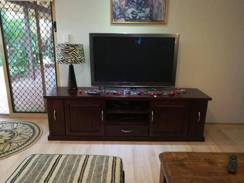 Solid wood TV cabinet- excellent condition!