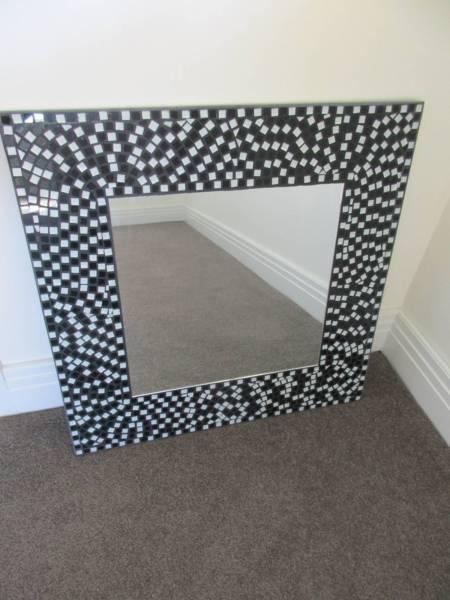 2 x mosaic mirrors (pair) $30