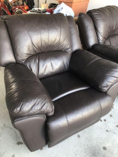 Leather comfortable lounge