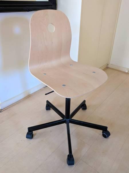 Ikea wooden swivel chair