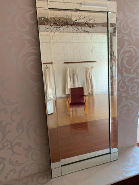 Modern large rectangular mirror