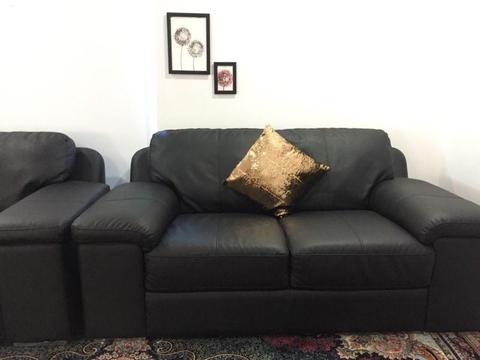 3 piece leather couches